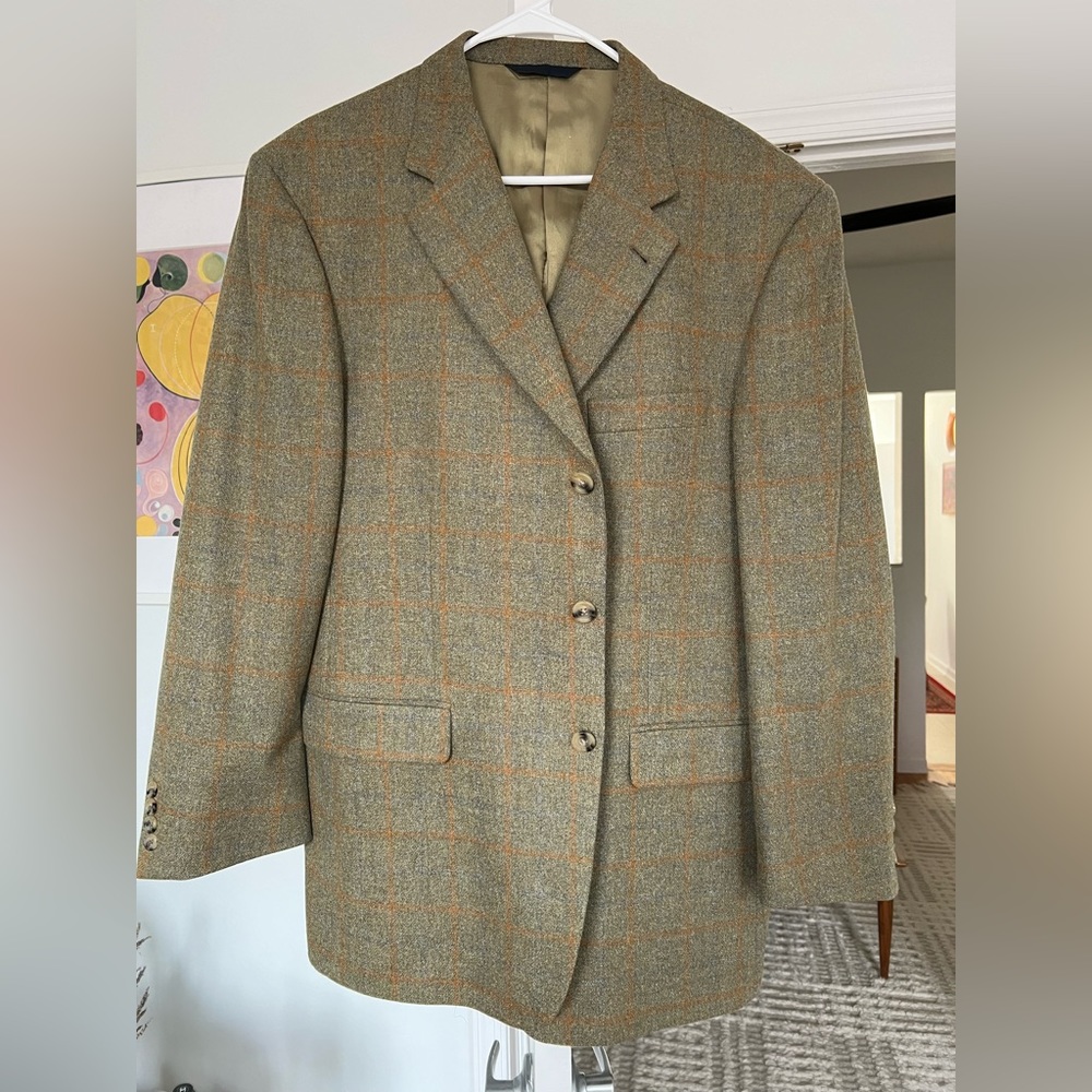 Plaid Burberry blazer